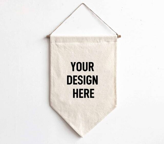 Custom Wall Hanging Banner-Wedding Backdrop-Home Decor-Your Design Here-Quote Banner-Custom Logo-Name Flag-Canvas Banner-Wall Flag - image 1
