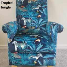 Handcrafted Velvet Adult Armchair Accent Chair Statement Grey Black Navy Blue Red Mustard Nursery Bedroom Lounge - thumbnail 2