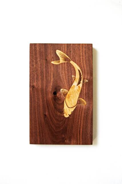 Koi Wood Block Wall Art - image 1