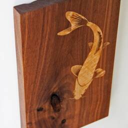Koi Wood Block Wall Art - thumbnail 4