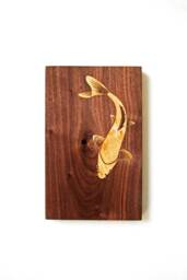 Koi Wood Block Wall Art - thumbnail 1