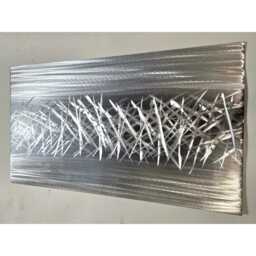 Abstract Metal Wall Art, Silver Black, R Toomer Static. Indoor Outdoor - thumbnail 2