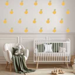 Lemon Wall Stickers Nursery Decor Citrus Decals Yellow Fruit Art Kids Bedroom - thumbnail 1