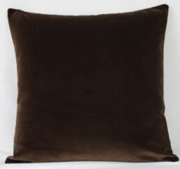 Chocolate Brown British Cotton Velvet Cushion Pillow Cover Square Rectangle Lumbar - Superior Quality