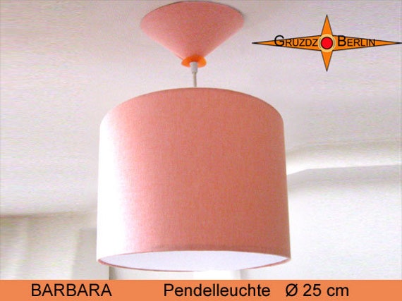 Small Hanging Lamp Barbara ??25 cm Pendant With Diffuser Apricot-Colored - image 1