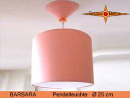 Small Hanging Lamp Barbara ??25 cm Pendant With Diffuser Apricot-Colored - thumbnail 1