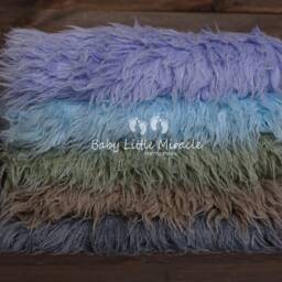 Faux Fur, Newborn Photo Props, Newborn, Fabric, Blanket, Photography, Baby Props, Basket Stuffer, Beanbag Fabric, Baby Shower, Flokati - thumbnail 2