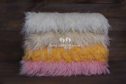 Faux Fur, Newborn Photo Props, Newborn, Fabric, Blanket, Photography, Baby Props, Basket Stuffer, Beanbag Fabric, Baby Shower, Flokati - thumbnail 1