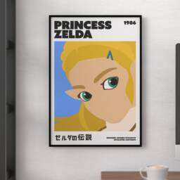 Princess Zelda Art Info Print - Gamer Gift, Unframed - thumbnail 2