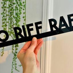 No Riff Raff Acrylic Door Topper Modern Office Wall Sign - thumbnail 2