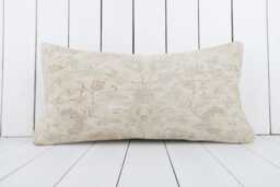 Lumbar Kilim Pillow Cover - 12x24 Vintage Turkish Boho Decor - thumbnail 1