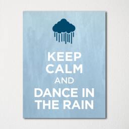 Keep Calm & Dance in The Rain - Fine Art Print Choice Of Color Purchase 3 Receive 1 Free - thumbnail 1