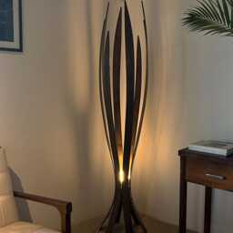 Hedra Floor Lamp - Scandinavian Style Wooden Decorative Home Office Decor - Gift Idea - thumbnail 2