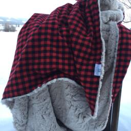 Buffalo Plaid Throw Blanket - Luxury Bedding Designer - thumbnail 2