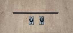 Internal Curtain Rail Set-Upwrought Iron - Forged Steel Hand Crafted in UK + Fitting Kit - thumbnail 1