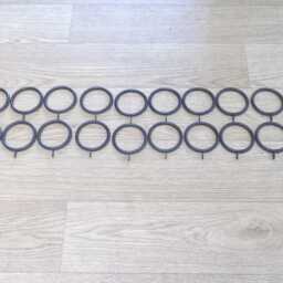 Internal Curtain Rail Set-Upwrought Iron - Forged Steel Hand Crafted in UK + Fitting Kit - thumbnail 3