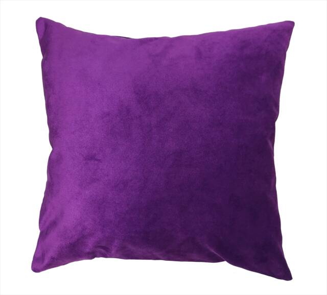 Purple Velvet Pillow Cover, Handmade Decorative Cushion - image 1