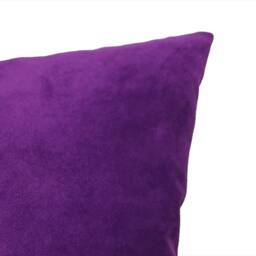 Purple Velvet Pillow Cover, Handmade Decorative Cushion - thumbnail 2