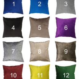 Purple Velvet Pillow Cover, Handmade Decorative Cushion - thumbnail 4