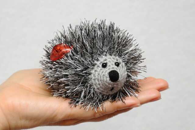 Gift For Kids Toys Crochet Hedgehog Plushie Stuffed Animal Miniature Pet Crochet Toys Baby Gift Toddler Woodland Girl Meetbestknit - image 1
