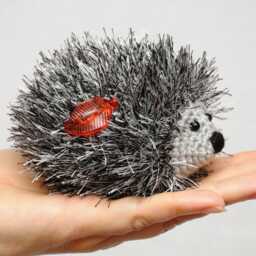 Gift For Kids Toys Crochet Hedgehog Plushie Stuffed Animal Miniature Pet Crochet Toys Baby Gift Toddler Woodland Girl Meetbestknit - thumbnail 2