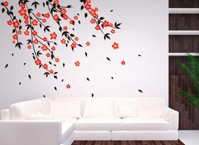 Cherry Blossom Tree Wall Decal Stickers For Bedrooms Decals Baby Room Designs Stick On Art By Decalisland - Nursery Decla Sd 042 - image 1
