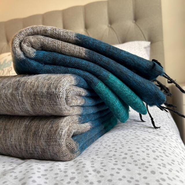Hand-Loomed Yak Wool Throw Blanket Cosy Travel Wrap Travel/Camping Warp Home Accessories Ideal Gift Fairly Traded From Nepal M21/B3 - image 1
