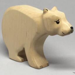 Toy Ice Bear Polar Wooden White Black Colourful Mother Size 14, 5 X 8, 0 2, 5 cm - Bxhxs Approx. 98, 5 Gr - thumbnail 3