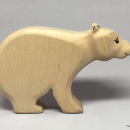 Toy Ice Bear Polar Wooden White Black Colourful Mother Size 14, 5 X 8, 0 2, 5 cm - Bxhxs Approx. 98, 5 Gr - thumbnail 2