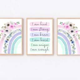 Teen Girls Wall Art, Positive Affirmations - thumbnail 2