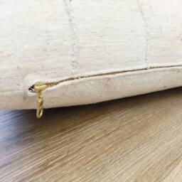 Brooklyn // Authentic African Mud Cloth Pillow Cover - Neutral Tonal Stripes - thumbnail 2