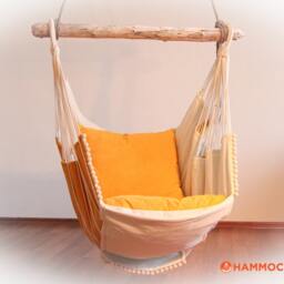 Hammock Chair Yellow/White - thumbnail 3