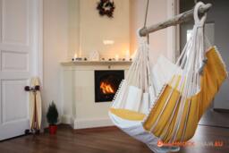 Hammock Chair Yellow/White - thumbnail 1