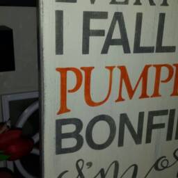 Every Year I Fall For Pumpkins Bonfires Smores Autumn Leaves Apples & You Distressed Wood Sign Large Wall Hanging Primitive Decor - thumbnail 3
