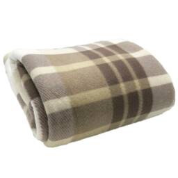 Tartan Throw Blanket Checked Design Large Polar Fleece Warm Soft Bed Travel Car Camping - thumbnail 3