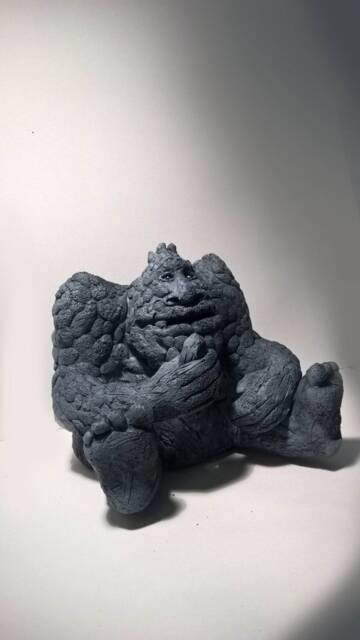 Neverending Story - Rock Biter Handmade Polymer Clay Action Figure. Unique Collectible - image 1
