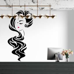 Woman Hair Salon Wall Decal Beauty Decor 2940 - thumbnail 2