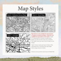 Met Engaged Married Map Print - Personalised Couples Gift Wedding Anniversary, Valentine's Or Engagement Va208 - thumbnail 2