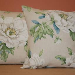 Handmade Reversible Cushion in Laura Ashley Wisley Fabric - thumbnail 3