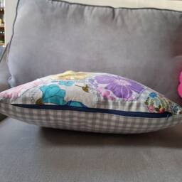 Vintage Patchwork Cushion - thumbnail 3