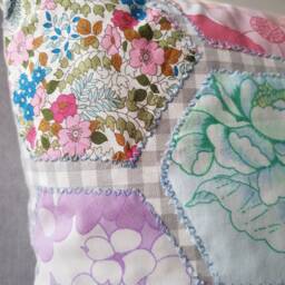 Vintage Patchwork Cushion - thumbnail 2