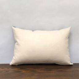 Blue Geometric Velvet Lumbar Pillow Cover, Modern Glam Decor - thumbnail 3