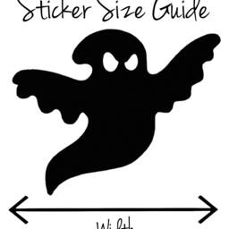 20 X Vinyl Ghost Shaped Stickers, Decal Mural. Halloween, Cardmaking, Scrapbooking, Crafting, Wall, Window, Mirror, Car Decor - thumbnail 3