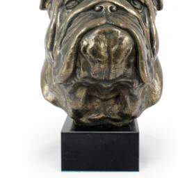 English British Bulldog, Dog Statue On Marble Base, Limited Edition, Artdog. Made Of Cold Cast Bronze. Perfect Gift. Limited Edition - thumbnail 4