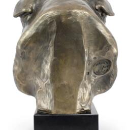 English British Bulldog, Dog Statue On Marble Base, Limited Edition, Artdog. Made Of Cold Cast Bronze. Perfect Gift. Limited Edition - thumbnail 3