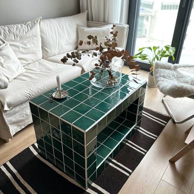 Tiled Coffee Table, Chubby - image 1