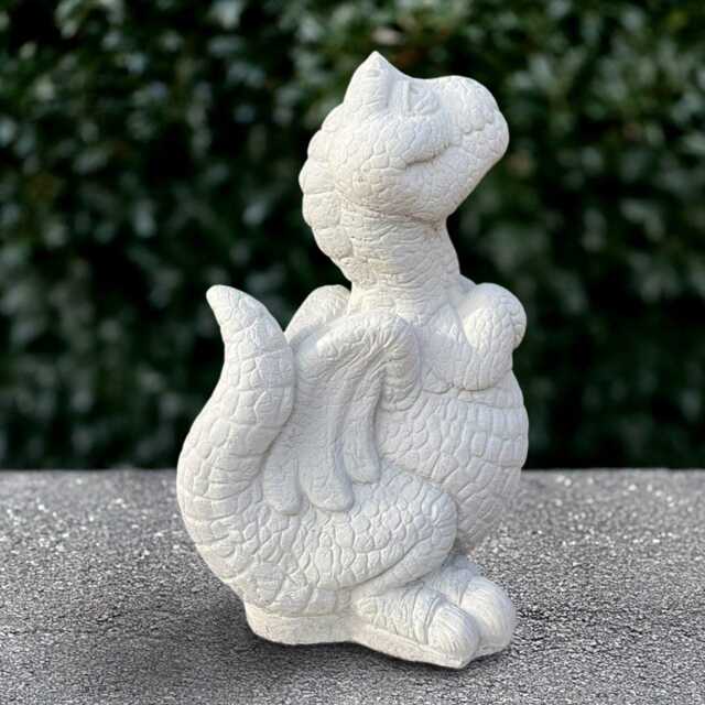 Concrete Dragon Statue Outdoor Baby Sculpture Stone Animal Decoration Wildlife Ornament Handmade Halloween Figurine Lover Gift - image 1