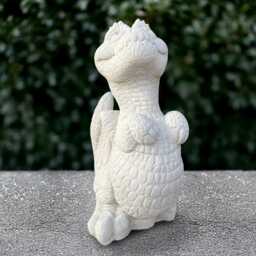 Concrete Dragon Statue Outdoor Baby Sculpture Stone Animal Decoration Wildlife Ornament Handmade Halloween Figurine Lover Gift - thumbnail 2