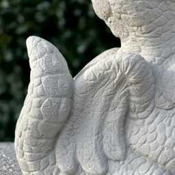 Concrete Dragon Statue Outdoor Baby Sculpture Stone Animal Decoration Wildlife Ornament Handmade Halloween Figurine Lover Gift - thumbnail 3