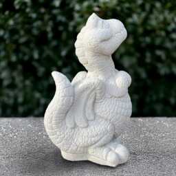 Concrete Dragon Statue Outdoor Baby Sculpture Stone Animal Decoration Wildlife Ornament Handmade Halloween Figurine Lover Gift - thumbnail 1